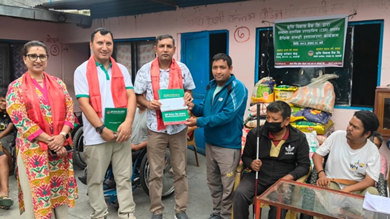 ADBL Support Apanga Sarokar Kendra: Food and Clothing Distributed to 54 Residents