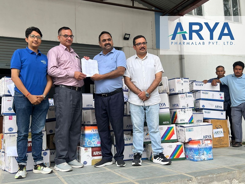 Arya Pharmalab Donates NPR 8.25 Million Worth of Medicines to Government of Nepal