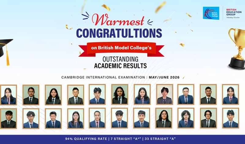 BMC Kathmandu A-Level Results: 94% Pass Rate and Top Cambridge Scores