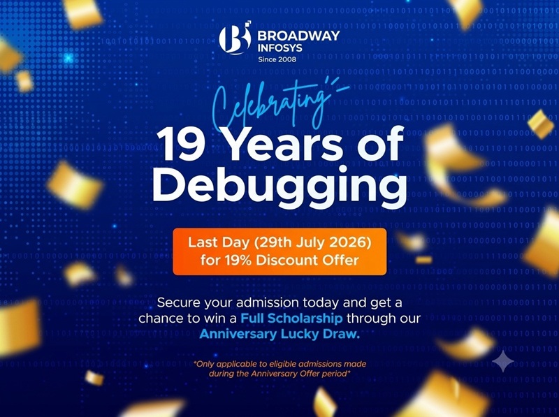 Broadway Infosys 19th Anniversary: Unlock Full IT Scholarships