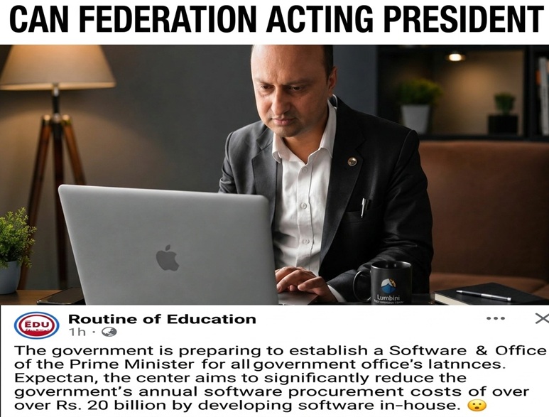 Promoting Local IT Industry vs. Government Competition: CAN Federation Acting President Chiranjibi Adhikari Demands Policy Rethink