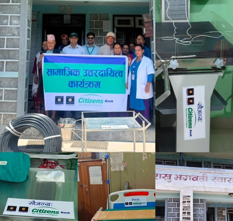 Citizens Bank International Directs CSR Resources to Rakhu Bhagwati Health Post in Myagdi