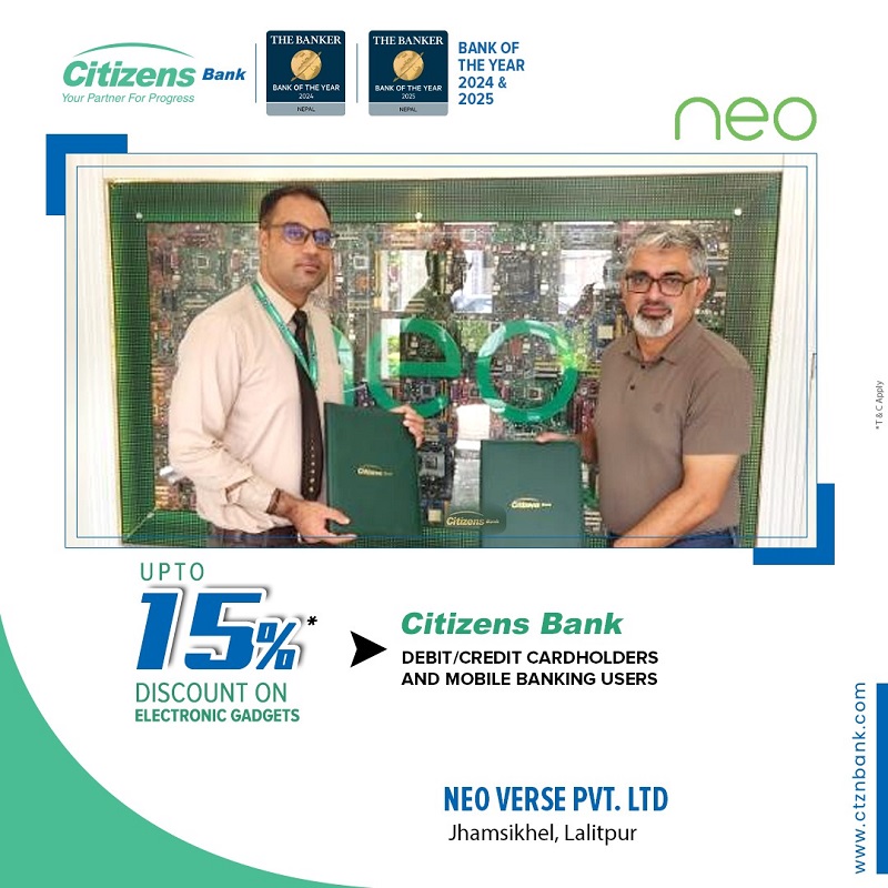 Citizens Bank International Partners With Neo Verse To Offer Discounts On Electronics