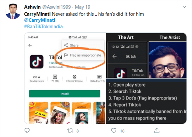 Could it be just because of the influence of CarryMinati’s video