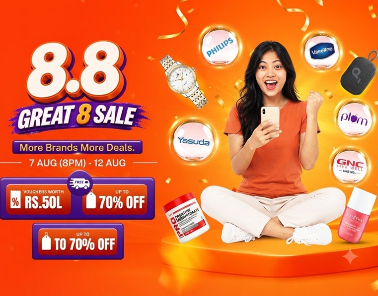 Daraz Nepal 8.8 Great 8 Sale 2083: Discounts, Vouchers & Daily Prizes