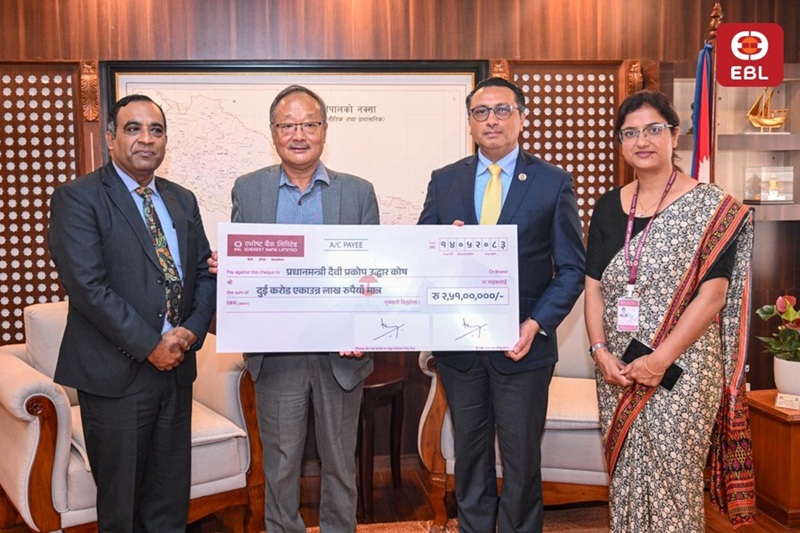 Everest Bank Contributes Over Rs 3.11 Crore For Bhote Koshi Flood Relief