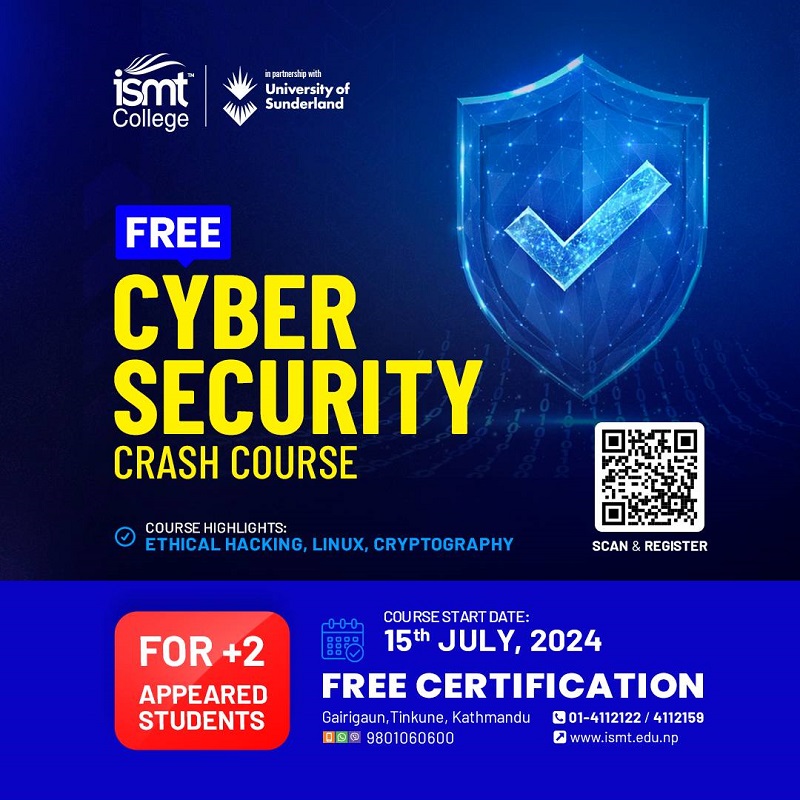 Free Cybersecurity Crash Course For +2 Exam Appeared Students in Nepal