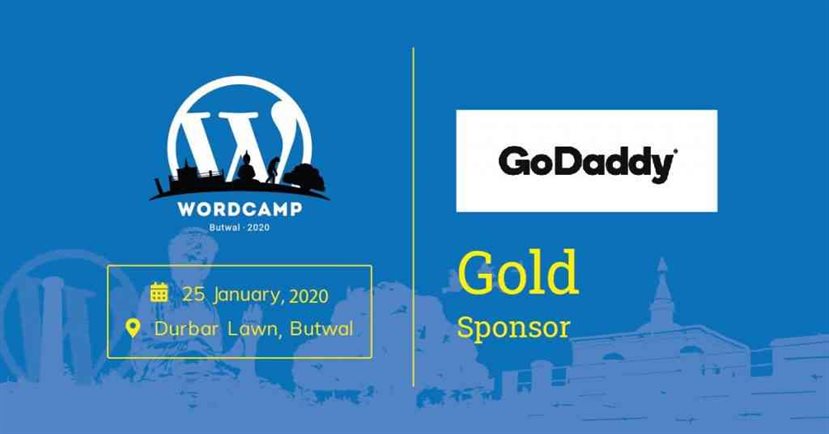 GOLD sponsor of WordCamp Butwal 2020