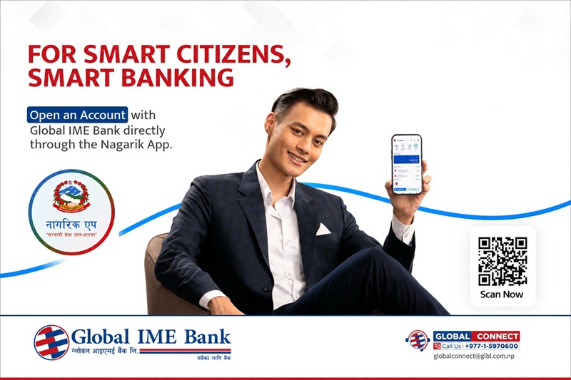 Global IME Bank Partners With Nagarik App For Direct Digital Account Opening