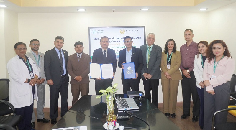 Grande International Hospital and SAARC Secretariat Sign Strategic Memorandum of Understanding