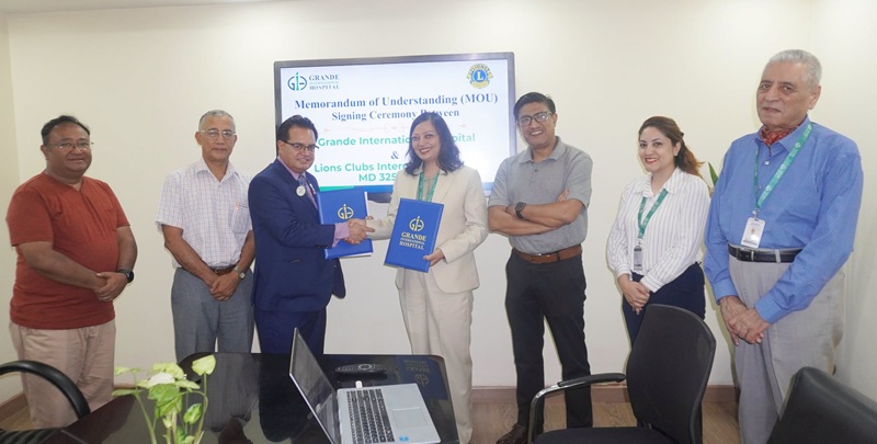 Grande International Hospital Renews MoU With Lions Club to Boost Healthcare in Nepal