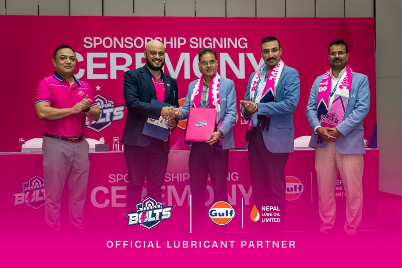 Gulf Lubricants Renews Janakpur Bolts Partnership For NPL Season 3, Unveils Special Pack