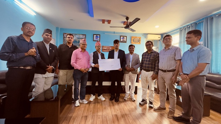 Hotel Pauwa Donates NPR 1.1 Million to Prime Minister’s Disaster Relief Fund