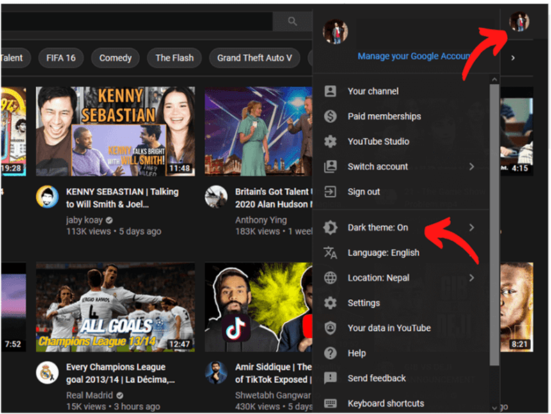 How to Enable Dark Mode on YouTube for Web Browser