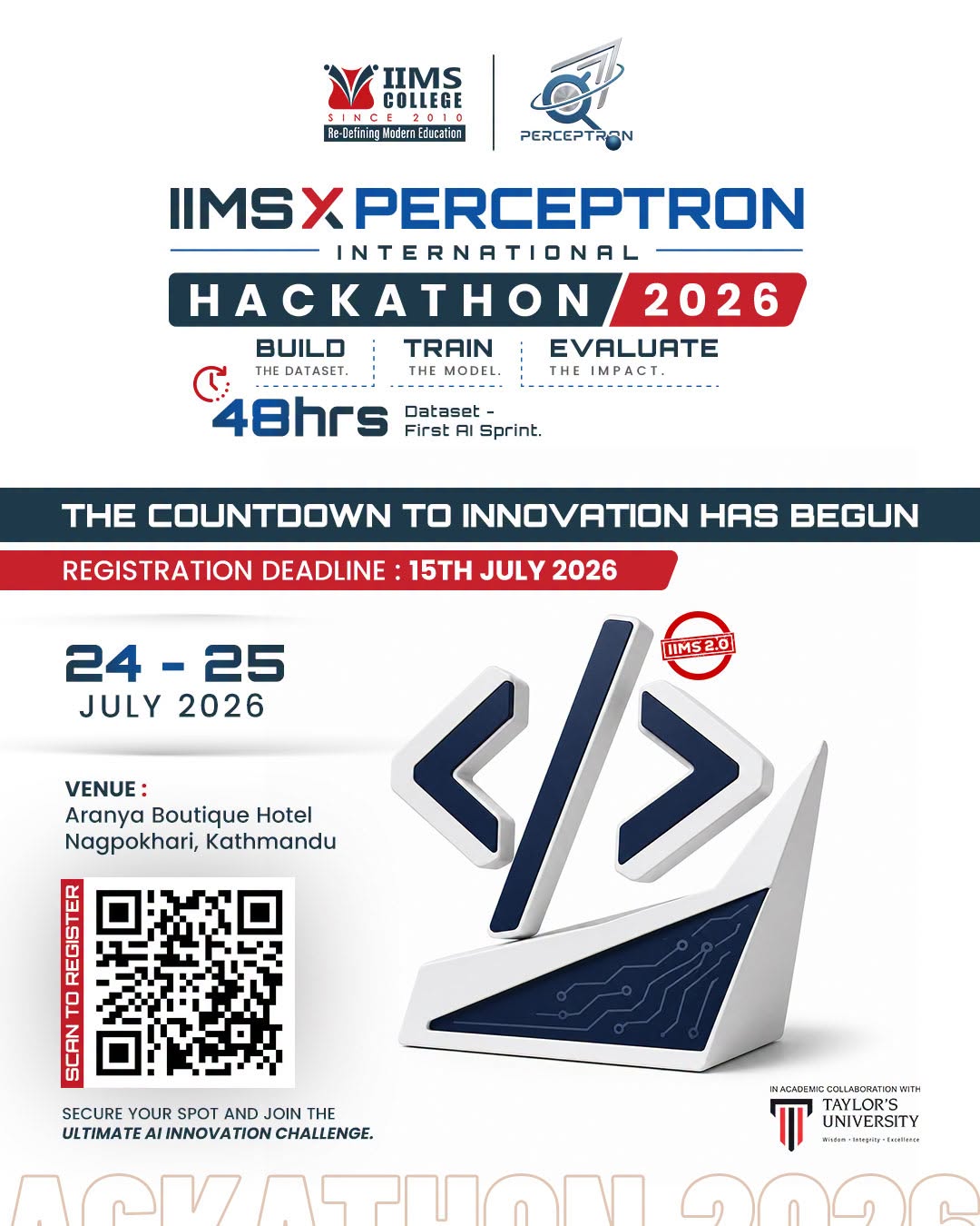 IIMS X Perceptron International Hackathon 2026 | 48-Hour AI Challenge