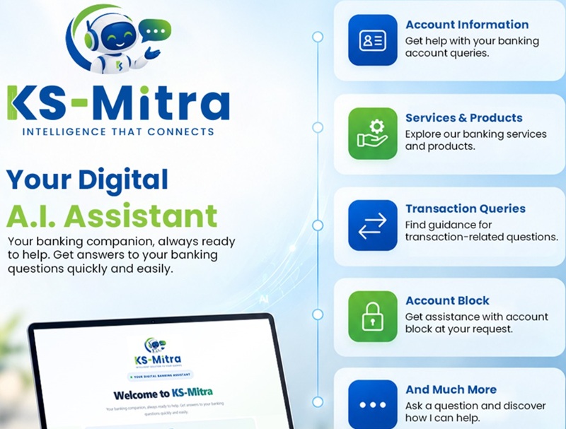 Kamana Sewa Bikas Bank (KSBBL) Launches AI Assistant “KS Mitra” for Smart Banking