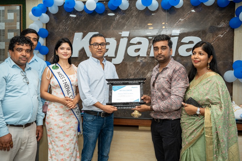 Kajaria Ramesh Tiles Opens New Showroom in Morang: Annapurna Bathware Partnership
