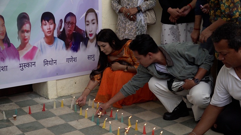 LGBTIQA+ Community Honors Disaster Victims and Deceased Members on Gaijatra with Lighting Ceremony and Disaster Relief Fund