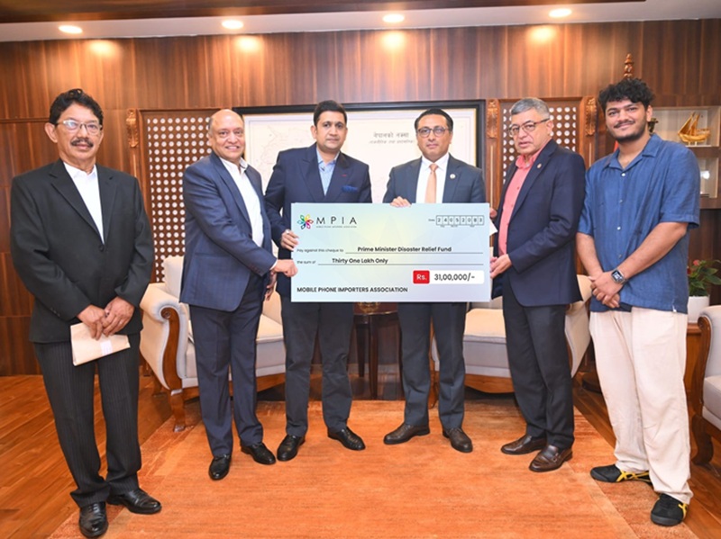 MPI Nepal Donates NPR 3.1 Million to Prime Minister’s Disaster Relief Fund for Rasuwa Flood Victims