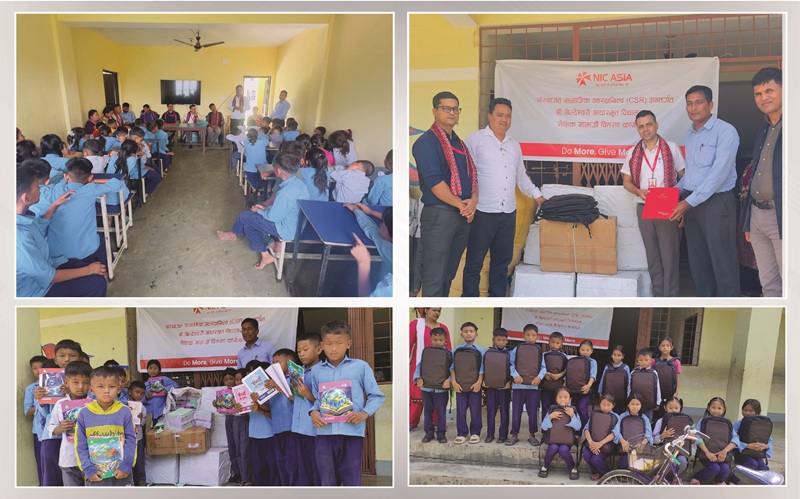 NIC Asia Bank Limited Distributes Educational Resources to Underprivileged Students in Chitwan