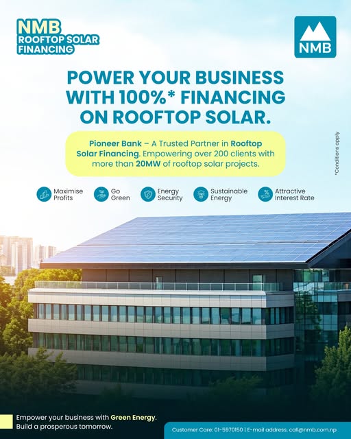 NMB Bank Promote Solar Rooftop Financing