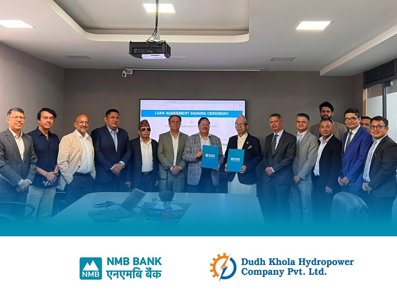 NMB Bank Leads 65 MW Dudh Khola Hydropower Project’s Financial Closure in Manang
