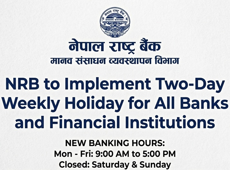 NRB to Implement Weekly Holiday