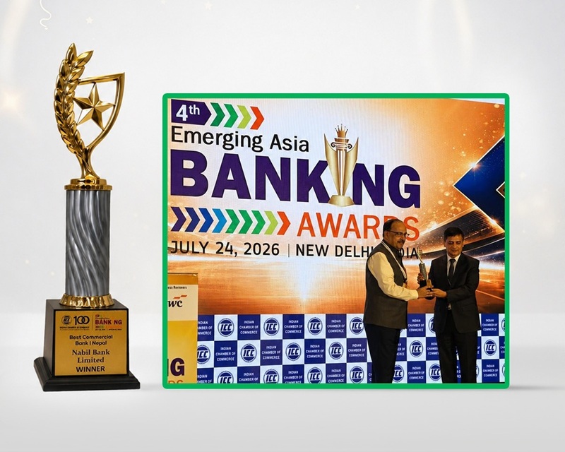 Nabil Bank Honored With Best Commercial Bank Award At 4th ICC Emerging Asia Banking Conclave