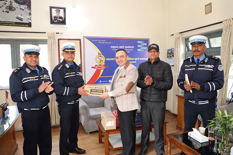 Nabil Bank Supports Kathmandu Traffic Police