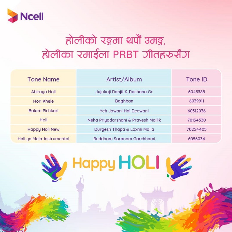 Ncell Holi Offer