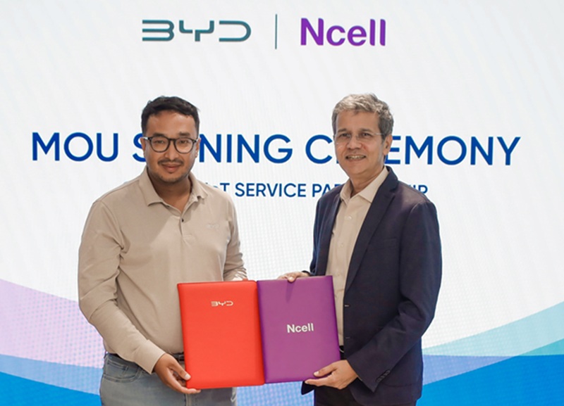 Ncell Partners with BYD Nepal to Deliver Connected Vehicle Experiences via IoT SIM