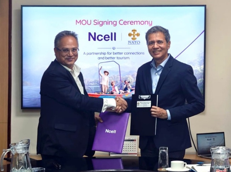 Ncell Partners NATO to Strengthen Tourists’ Connectivity in Nepal