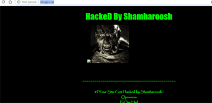Nepal National Library Hacked By Shamharoosh
