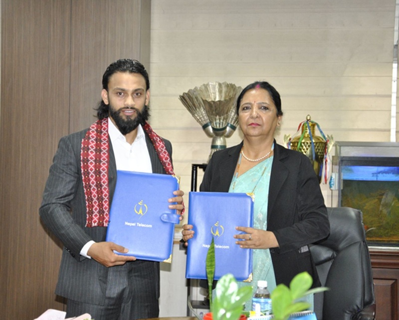 Nepal Telecom Appoints Kushal Bhurtel and Neeti Shah as Brand Ambassadors