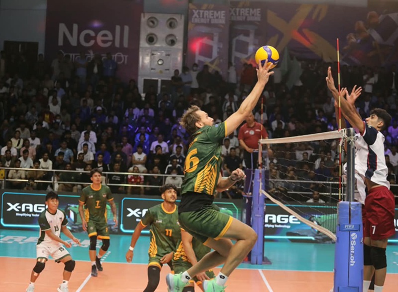 Nepal Volleyball League: Kathmandu Reds & Sagarmatha Smashers Claim Victories