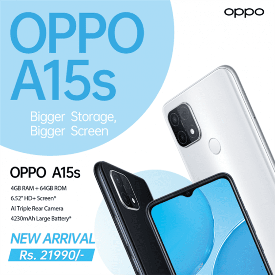 OPPO A15s Price