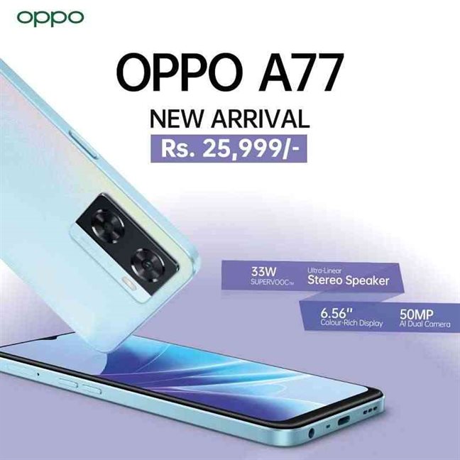 Oppo A77 New Arrival