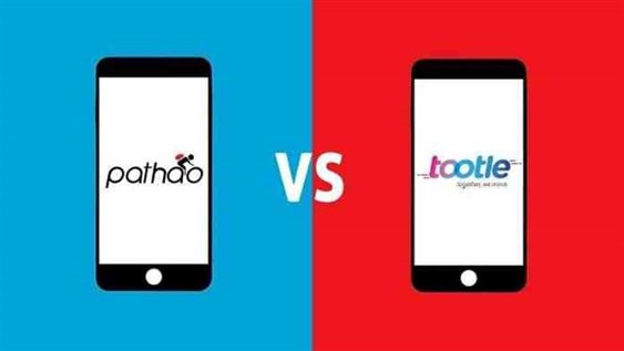 Pathao and Tootle are mobile app-based platforms for bike ride sharing