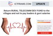 Return Rura Telecom Dev Fund To Villages and Not To Pay Leaders And Government Salaries
