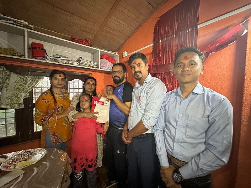 Mother Gifts Prabhu Mahalaxmi Life Insurance Policy to Her Son on His Birthday to Secure His Academic Future