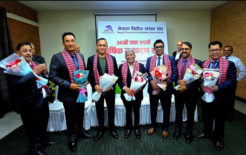 Rajoj Man Shrestha Elected President of Nepal Financial Institutions Association