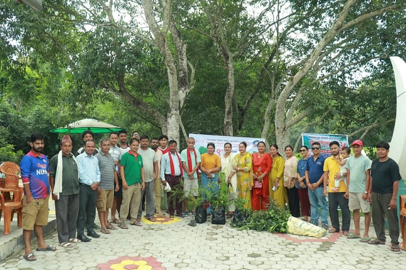 Reliable Nepal Life Insurance Conducts Tree Plantation and Cleanup Drive on Ninth Anniversary