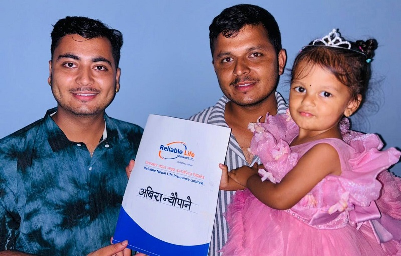 Reliable Nepal’s Life Insurance Policy Gifted to Daughter on Her Third Birthday