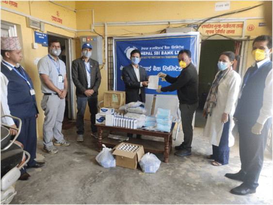 Nepal SBI Bank Provides Support To Control COVID 19