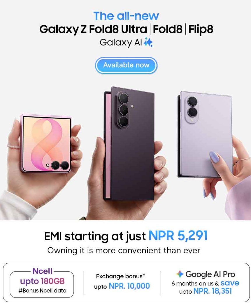 Samsung Launches Galaxy Z Fold8 Ultra, Flip8, and New Watches in Nepal