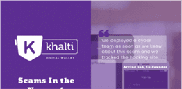 Wallet Fraud Alert: Scammers Using the Name of Khalti to Scam Users
