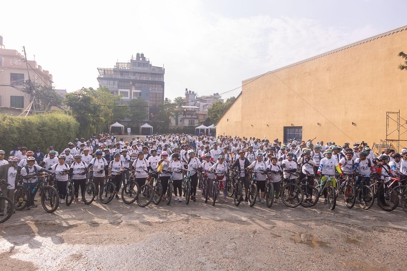 Shangri-la Development Bank Hosts 4th Annual Cycle Rally in Kathmandu