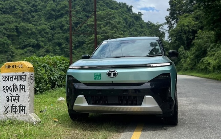 Tata Sierra.ev Electric SUV Arrives in Nepal Ahead of NADA Auto Show Launch