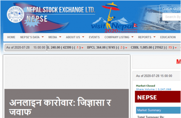Steal Data From NEPSE's Website