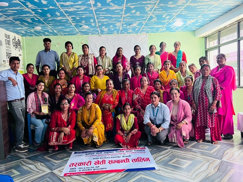Suryodaya Womi Laghubitta Organizes Commercial Vegetable Cultivation Program in Sudurpashchim Province